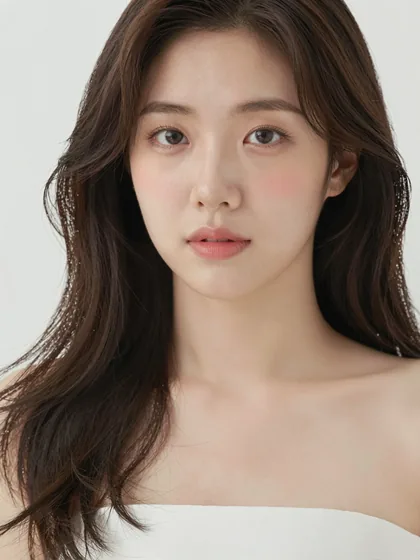 다운 웨이브 — 풀어 내린 웨이브 정면