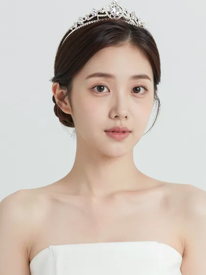 티아라 — 티아라를 쓴 정면